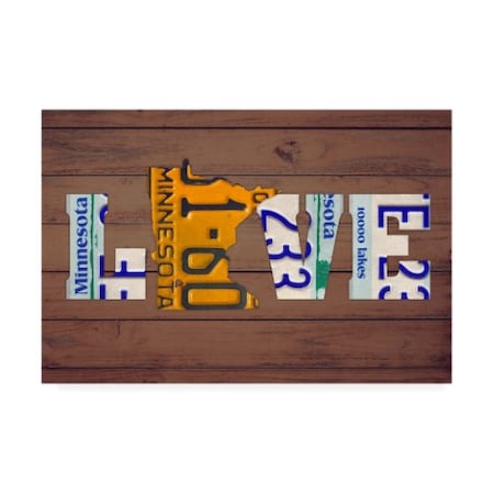 Design Turnpike 'MN State Love' Canvas Art,22x32